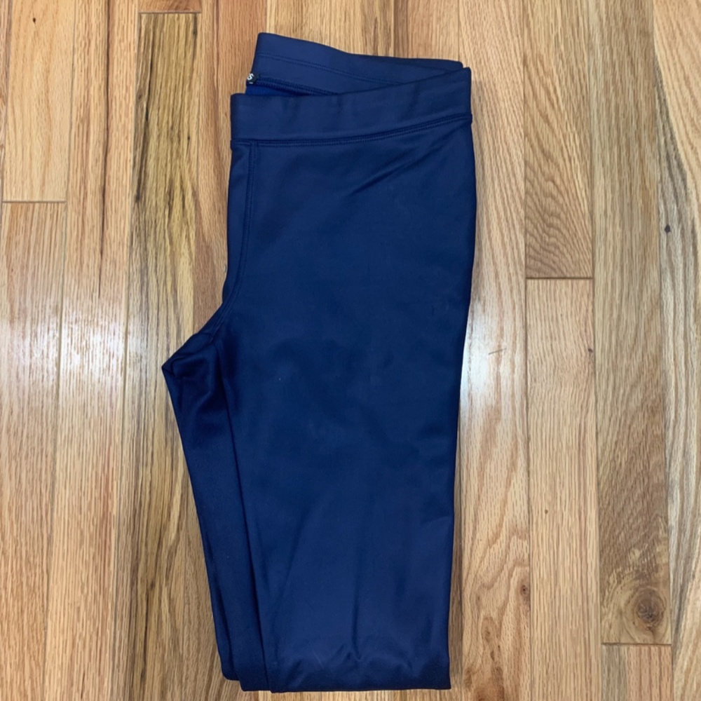 Express Faux Leather Leggings, Blue M